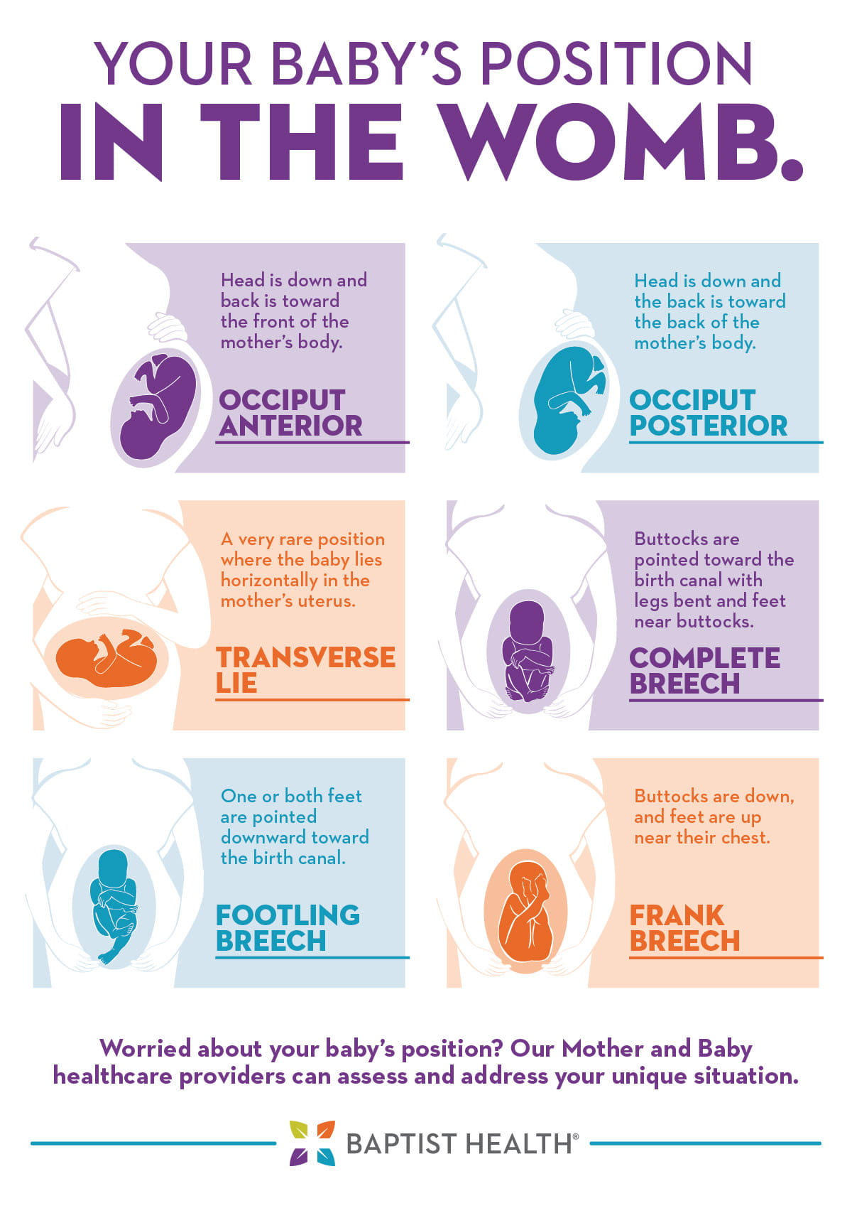 Your Baby S Position In The Womb   Baptist Heath Womb Positions 