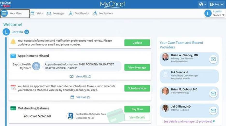 Discover MyChart Baptist Health   Mychart Image 1 